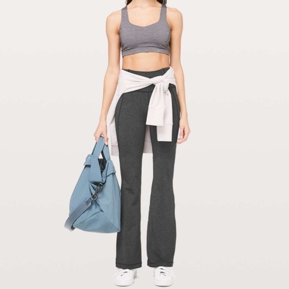 Lululemon Groove Pant Flare *Full-On Luxtreme 32" Heathered Black - 4 - Picture 4 of 13